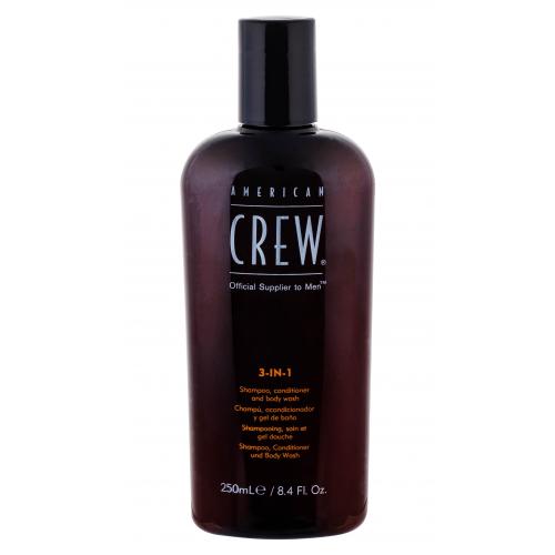 American Crew 3-IN-1 250 ml šampon, kondicionér a sprchový gel 3v1 pro muže