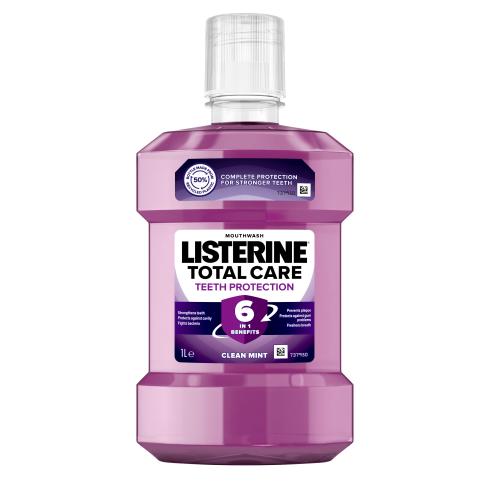 Listerine Total Care Mouthwash 6in1 1000 ml ústní voda pro svěží dech unisex