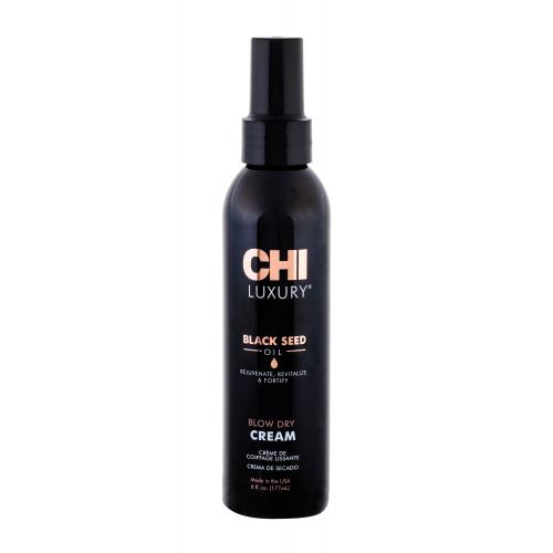 CHI Luxury Black Seed Oil Blow Dry Cream vyživující a termoochranný krém pro uhlazení vlasů 177 ml