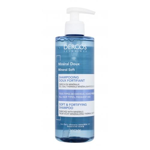 Vichy Dercos Mineral Soft 400 ml minerální šampon pro všechny typy vlasů pro ženy