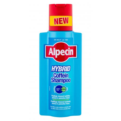 Alpecin Hybrid Coffein Shampoo 250 ml šampon proti padání vlasů pro suchou a citlivou pokožku pro muže