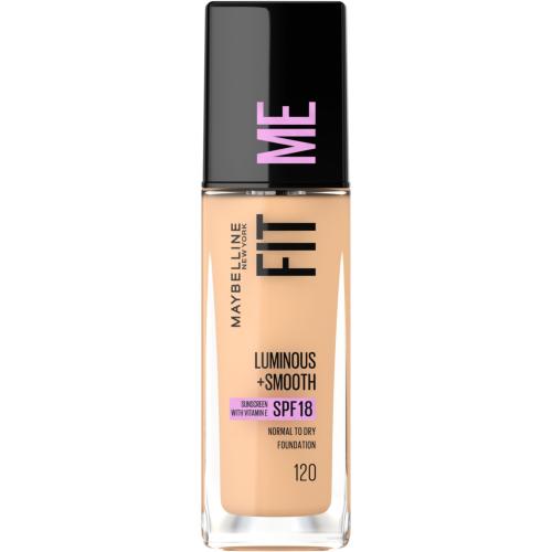 Maybelline Fit Me! Luminous + Smooth Foundation tekutý make-up pro sjednocenou a rozjasněnou pleť 120 Classic Ivory 30 ml