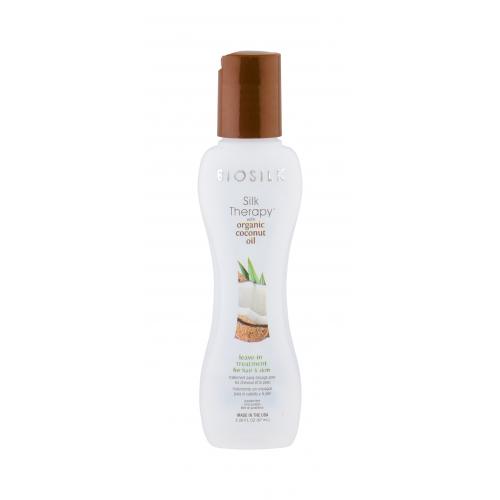 Biosilk Silk Therapy Natural Coconut Oil bezoplachová hydratační péče na vlasy a tělo 67 ml