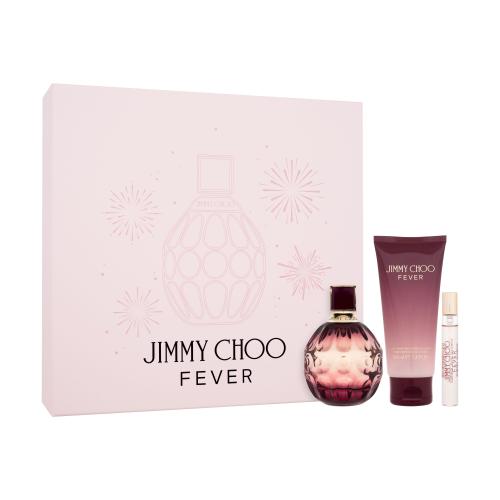 Jimmy Choo Fever dárková kazeta pro ženy parfémovaná voda 100 ml + tělové mléko 100 ml + parfémovaná voda 7,5 ml