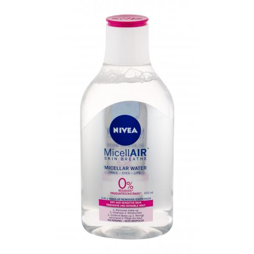 Nivea MicellAIR® 400 ml micelární voda 3 v 1 pro suchou a citlivou pleť pro ženy