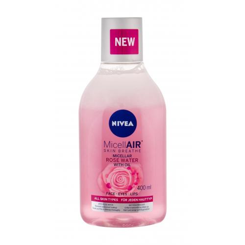Nivea MicellAIR® Rose Water 400 ml dvoufázová micelární voda s růžovou vodou pro ženy