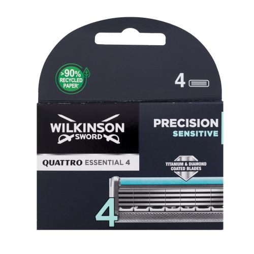 Wilkinson Sword Quattro Essential 4 náhradní břit pro muže náhradní břit 4 ks