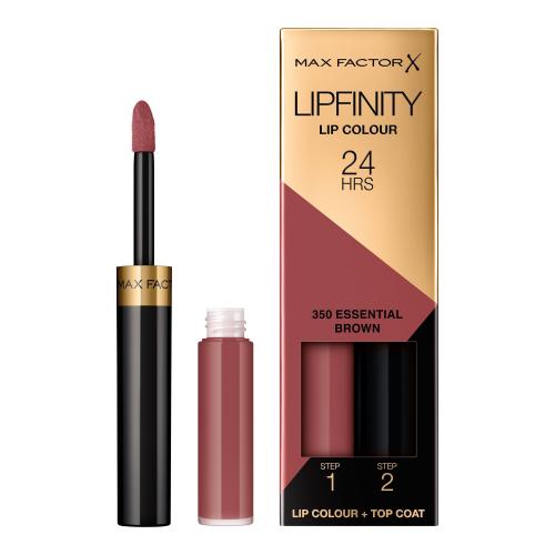 Max Factor Lipfinity 24HRS Lip Colour 4,2 g dlouhotrvající rtěnka s balzámem pro ženy 350 Essential Brown
