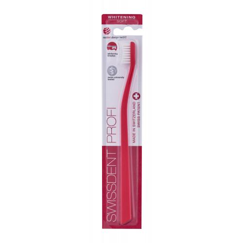 Swissdent Profi Whitening Soft 1 ks zubní kartáček měkký unisex Red