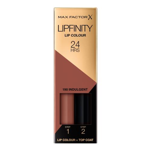 Max Factor Lipfinity 24HRS Lip Colour 4,2 g dlouhotrvající rtěnka s balzámem pro ženy 190 Indulgent