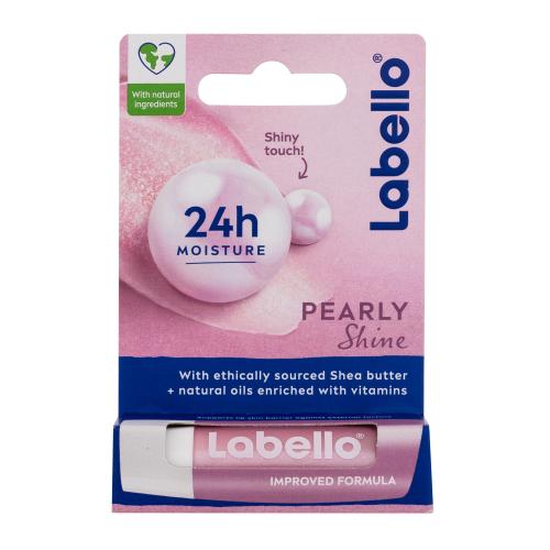 Labello Pearly Shine 24h Moisture Lip Balm 4,8 g hydratační balzám na rty s jemným zbarvením pro ženy