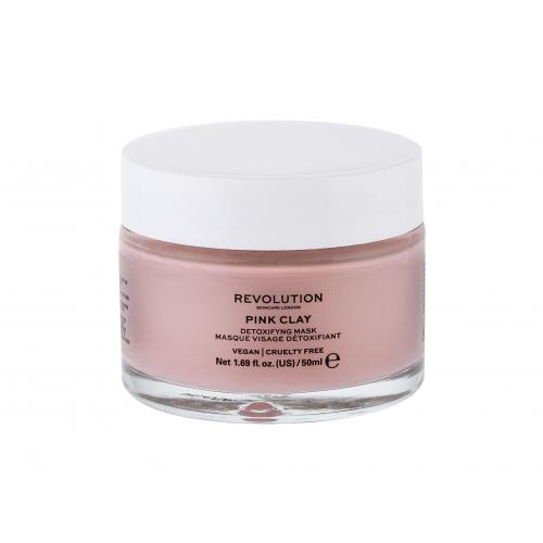 Revolution Skincare Pink Clay Detoxifying 50 ml detoxikační jílová maska pro ženy