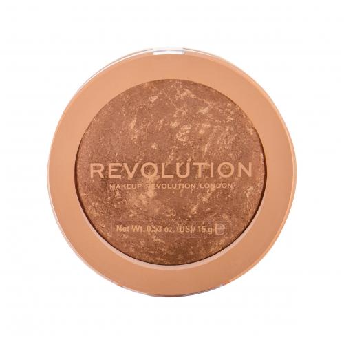 Makeup Revolution London Re-loaded 15 g zapečený bronzer pro opálený vzhled a konturování pro ženy Long Weekend