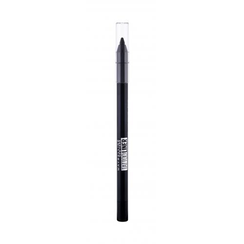 Fotografie Maybelline New York Tattoo Liner gel pencil 900 Deep Onyx gelová tužka na oči, 1.3 g