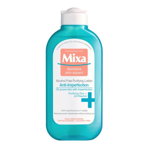 MIXA Anti-Imperfection Purifying Lotion čisticí pleťová voda bez alkoholu 200 ml