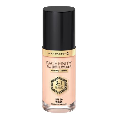 Max Factor Facefinity All Day Flawless SPF20 30 ml tekutý make-up s uv ochranou pro ženy C10 Fair Porcelain