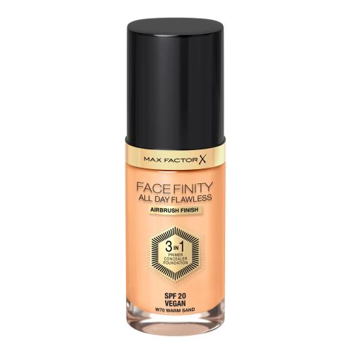 Max Factor Facefinity All Day Flawless SPF20 30 ml tekutý make-up s uv ochranou pro ženy W70 Warm Sand