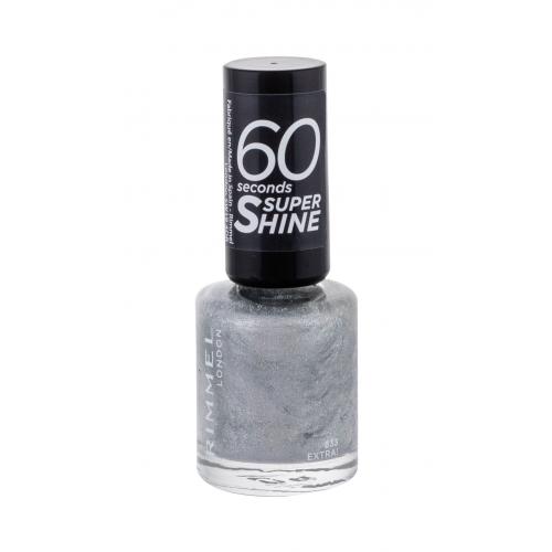 Rimmel London 60 Seconds Super Shine 8 ml rychleschnoucí lak na nehty pro ženy 833 Extra!