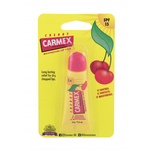 Carmex Carmex Original Cherry Tube SPF15 ochranný a zklidňující balzám na suché a popraskané rty - třešňová příchuť 10g
