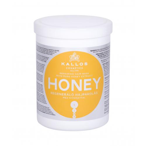 Kallos Cosmetics Honey 1000 ml regenerační vlasová maska pro ženy