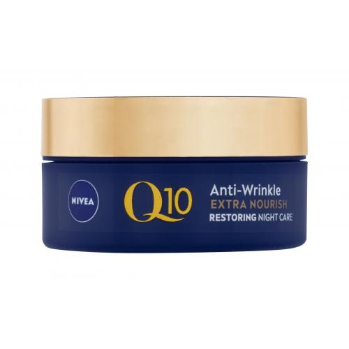 Nivea Q10 Power Anti-Wrinkle Extra Nourish 50 ml vyživující noční krém proti vráskám pro ženy