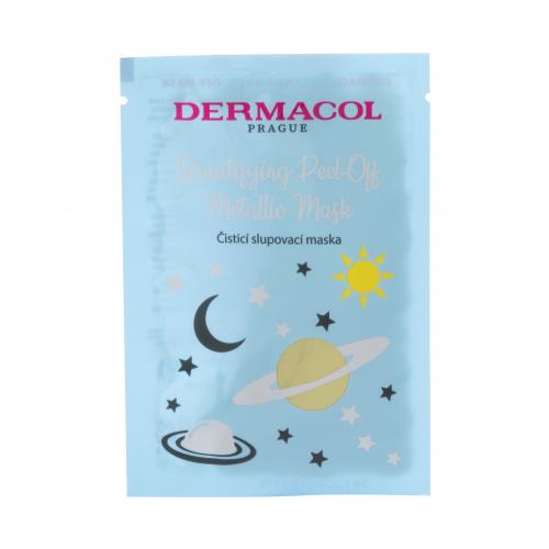 Dermacol Beautifying Peel-off Metallic Mask Cleansing 15 ml čisticí slupovací maska pro ženy