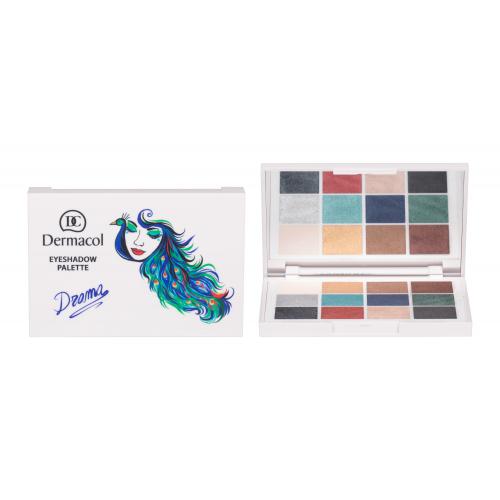 Dermacol Luxury Eyeshadow Palette Drama 18 g luxusní paletka očních stínů pro ženy