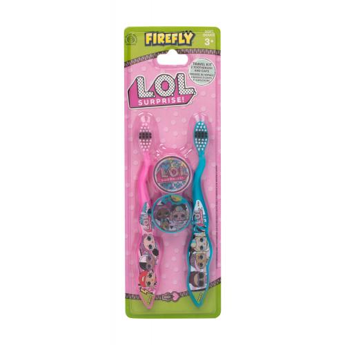 EP Line L.O.L. Surprise duo set zubních kartáčků pro děti zubní kartáček 2 ks + pouzdro 2 ks