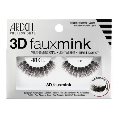 Ardell 3D Faux Mink 860 1 ks vícevrstvé umělé řasy pro ženy Black