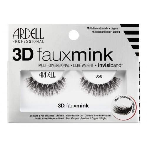 Ardell 3D Faux Mink 858 1 ks vícevrstvé umělé řasy pro ženy Black