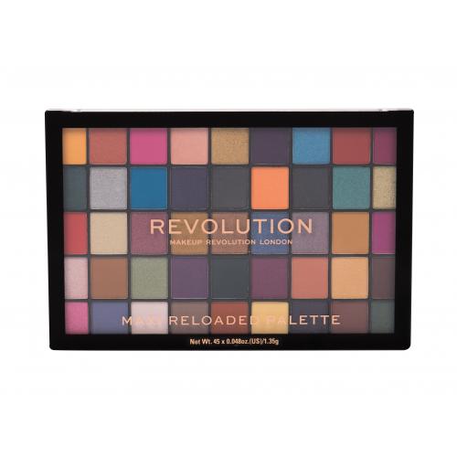 Makeup Revolution London Maxi Re-loaded 60,75 g maxi paletka pudrových očních stínů pro ženy Dream Big