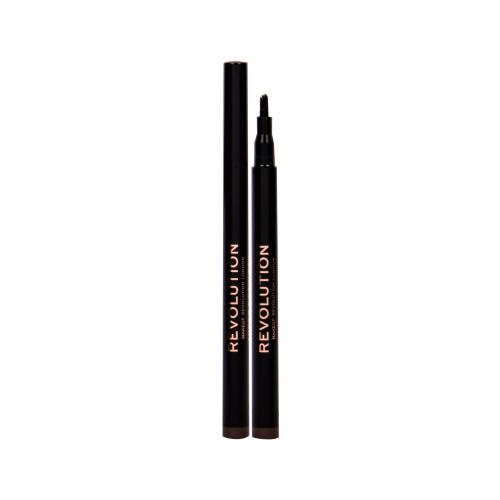 Makeup Revolution London Micro Brow Pen 1 ml tužka na obočí pro ženy Medium Brown
