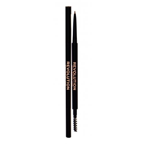 Makeup Revolution London Precise Brow Pencil 0,05 g tužka na obočí s kartáčkem pro ženy Light Brown