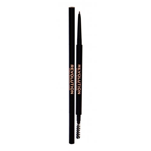 Makeup Revolution London Precise Brow Pencil 0,05 g tužka na obočí s kartáčkem pro ženy Medium Brown