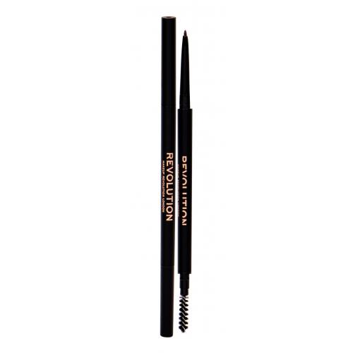 Makeup Revolution London Precise Brow Pencil 0,05 g tužka na obočí s kartáčkem pro ženy Dark Brown