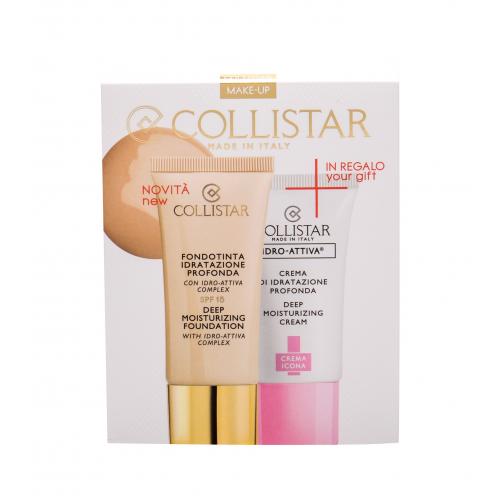 Collistar Deep Moisturizing Foundation SPF15 dárková kazeta make-up 30 ml + hydratační krém Idro-Attiva 25 ml 7 Biscotto na suchou pleť