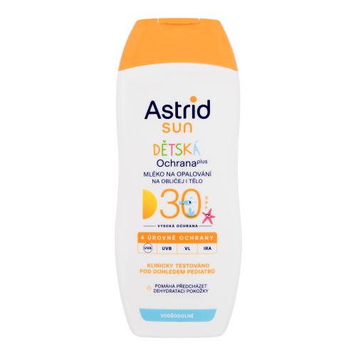 Astrid Sun Kids Face and Body Lotion SPF30 200 ml voděodolné opalovací mléko na tělo a obličej pro děti