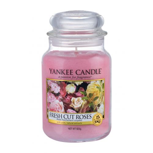 Yankee Candle Fresh Cut Roses vonná svíčka 623 g