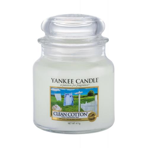 Yankee Candle Clean Cotton vonná svíčka 411 g