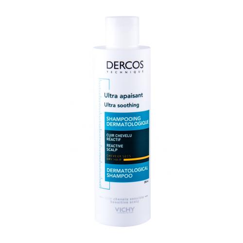 Vichy Dercos Ultra Soothing Dry Hair 200 ml zklidňující šampon na suché vlasy a citlivou pokožku pro ženy