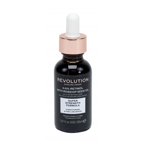 Revolution Skincare Skincare 0,5% Retinol with Rosehip Seed Oil 30 ml vyživující sérum s retinolem a šípkovým olejem pro ženy