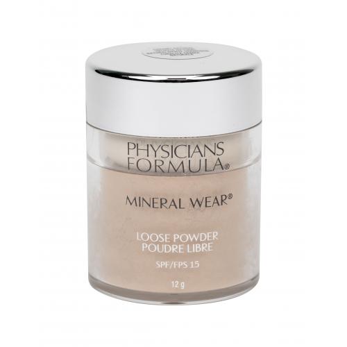Physicians Formula Mineral Wear SPF15 12 g jemný sypký pudr pro rozjasnění pleti pro ženy Creamy Natural