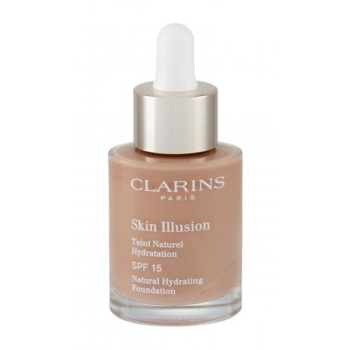 Clarins Skin Illusion Natural Hydrating Foundation rozjasňující hydratační make-up SPF 15 odstín 113C Chestnut 30 ml