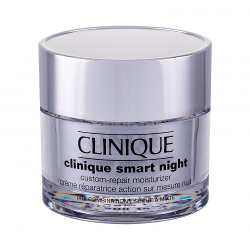 Clinique Smart Night™ Custom-Repair Moisturizer hydratační noční krém proti vráskám pro suchou a smíšenou pleť 50 ml