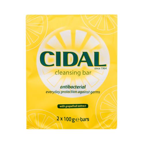 Cidal Cleansing Soap Antibacterial 2x100 g antibakteriální mýdlo s grapefruitovým extraktem 2 ks unisex