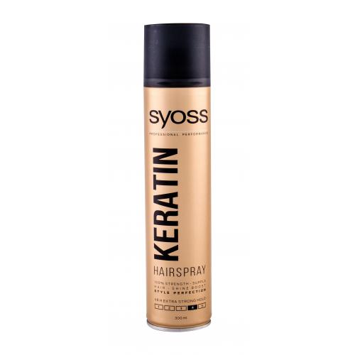 Syoss Keratin Hair Spray 300 ml ochranný lak na vlasy se silnou fixací pro ženy