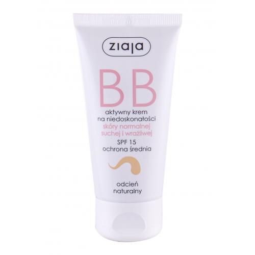 Ziaja BB Cream Normal and Dry Skin SPF15 50 ml bb krém pro normální a suchou pleť pro ženy Natural