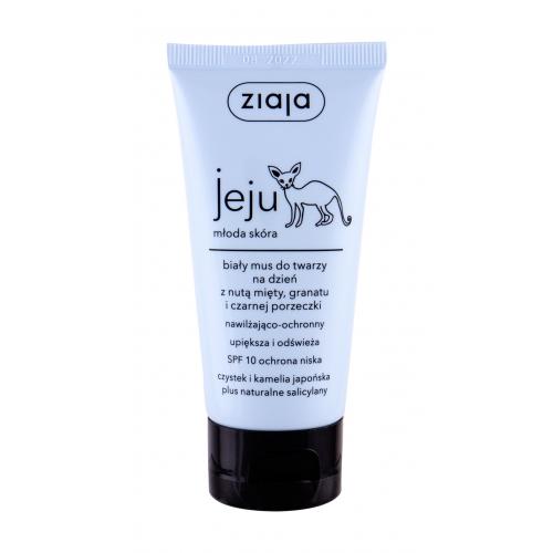 Ziaja Jeju White Face Mousse Moisturiser SPF10 50 ml denní pleťový krém W na všechny typy pleti; na dehydratovanou pleť; na problematickou pleť s akné