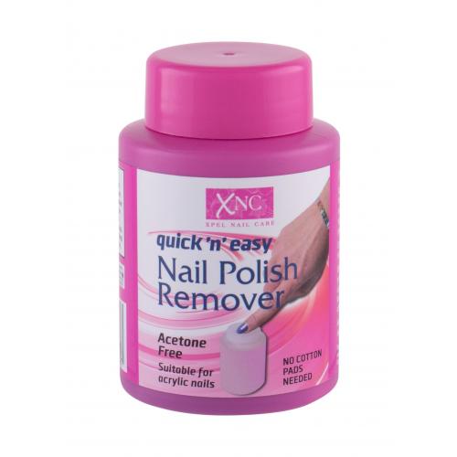 Xpel Nail Care Quick 'n' Easy Acetone Free 75 ml odlakovací tamponky na nehty bez acetonu pro ženy