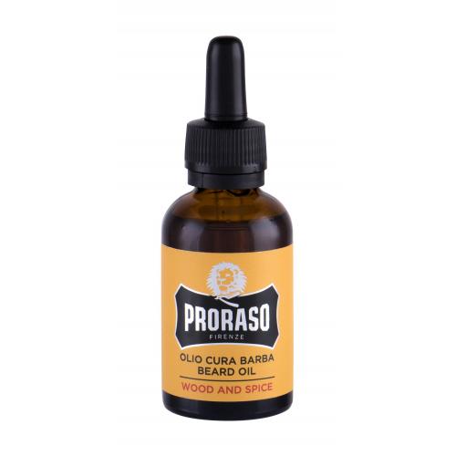 PRORASO Wood & Spice Beard Oil 30 ml olej na vousy s dřevitě-kořeněnou vůní pro muže